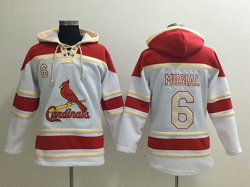 St. Louis Cardinals #6 Stan Musial White Sawyer Hooded Sweatshirt MLB Hoodie,We sell and wholesale St. Louis Cardinals #6 Stan Musial White Sawyer Hooded Sweatshirt MLB Hoodie on line form chian!